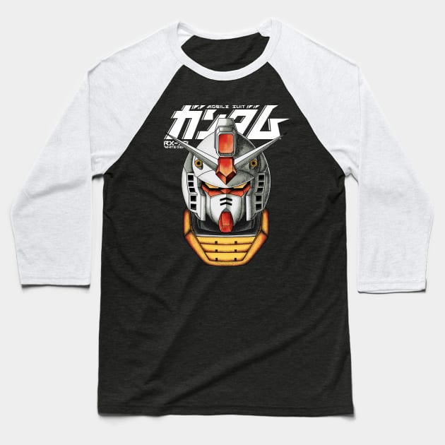 gundam rx 78 Baseball T-Shirt by opoyostudio